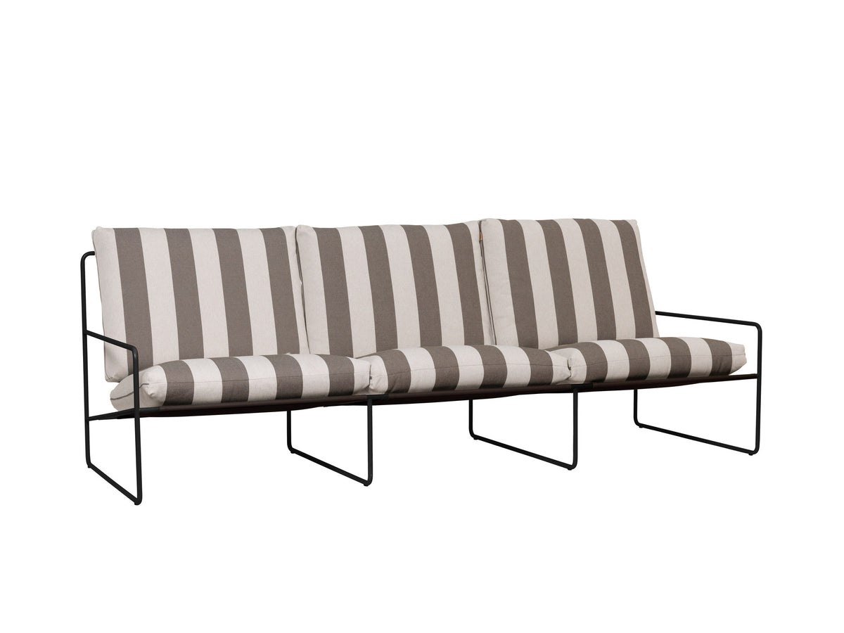 Desert 3-seater Dolce in Braun / Weiss / Schwarz präsentiert im Onlineshop von KAQTU Design AG. Lounge Sofa ist von Ferm Living