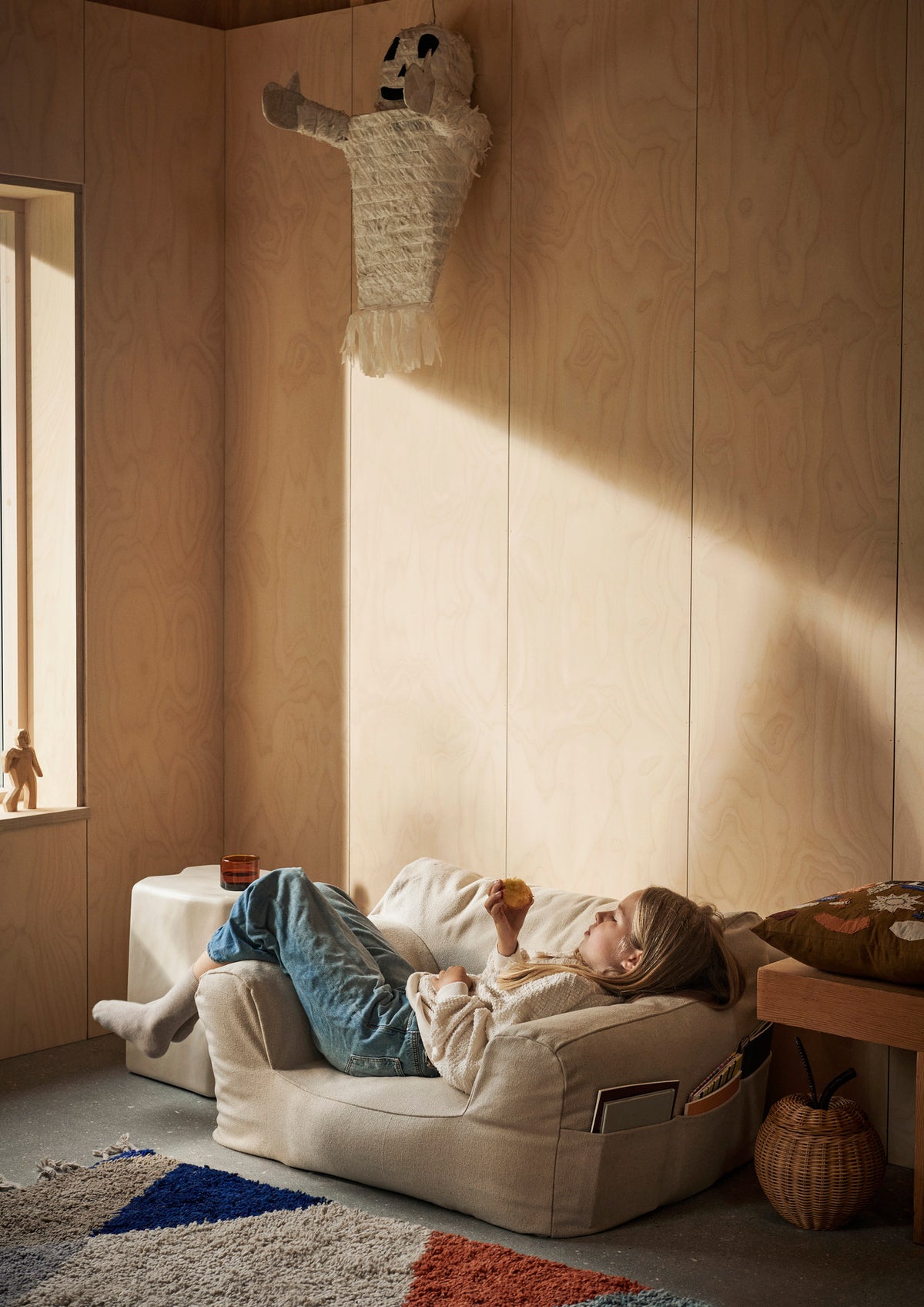 Billow Sitzsack in Off-White präsentiert im Onlineshop von KAQTU Design AG. Sitzsack ist von Ferm Living