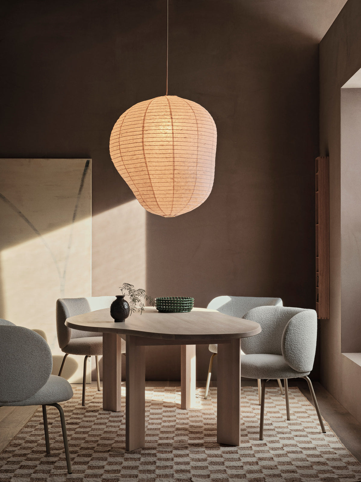 Kurbis Lampenschirm 80 in Natural präsentiert im Onlineshop von KAQTU Design AG. Lampenschirm ist von Ferm Living