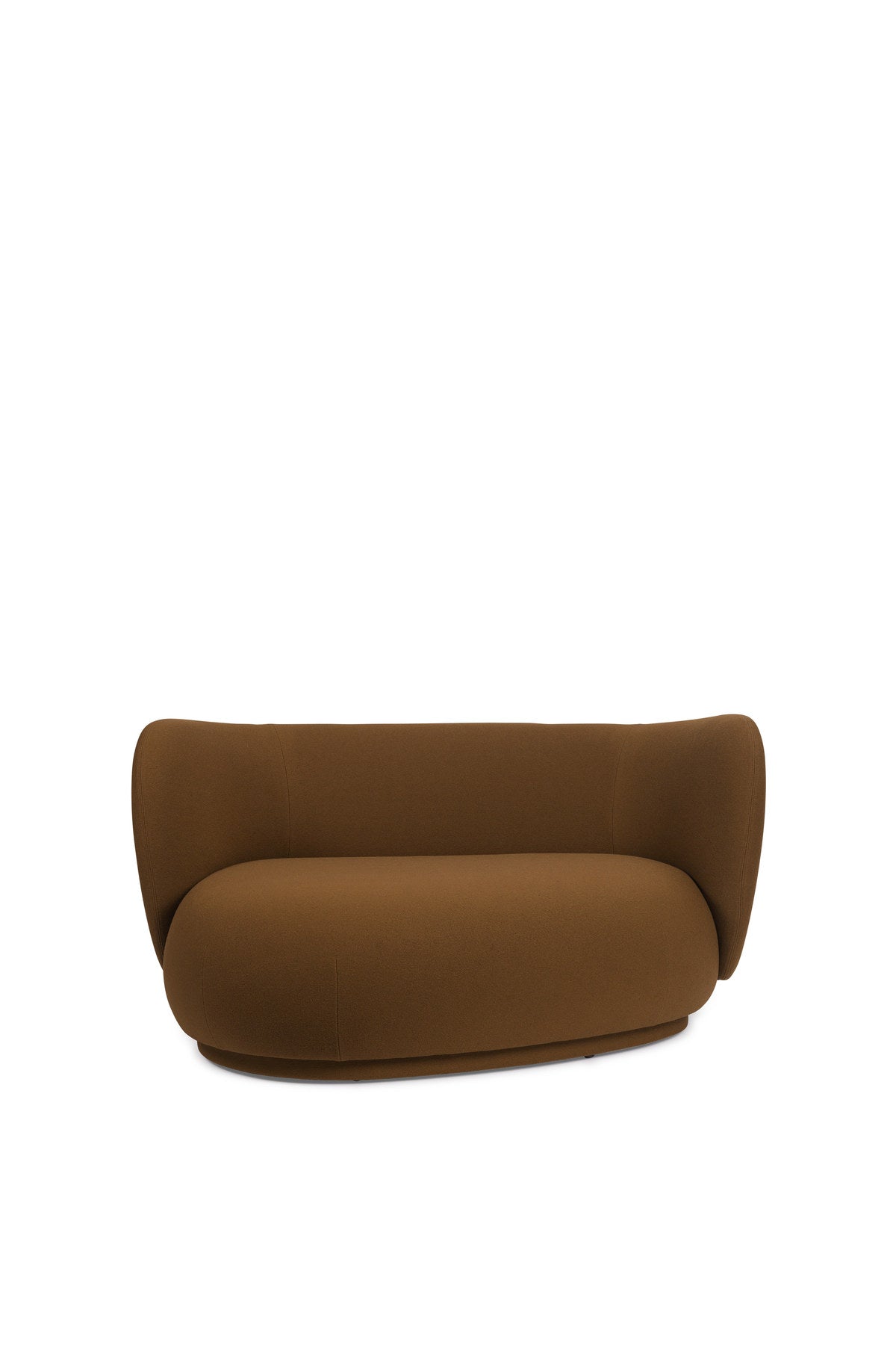 Gerundetes Ecksofa Rico Kurve von Ferm Living in der Farbe Tonus 4 Sugar Kelp