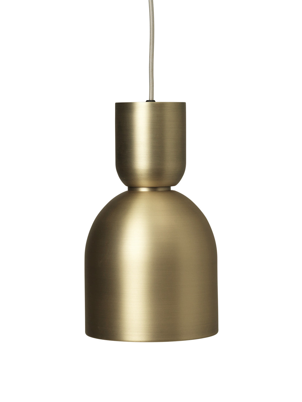 Collect Pendellampe Bell in Brass präsentiert im Onlineshop von KAQTU Design AG. Pendelleuchte ist von Ferm Living