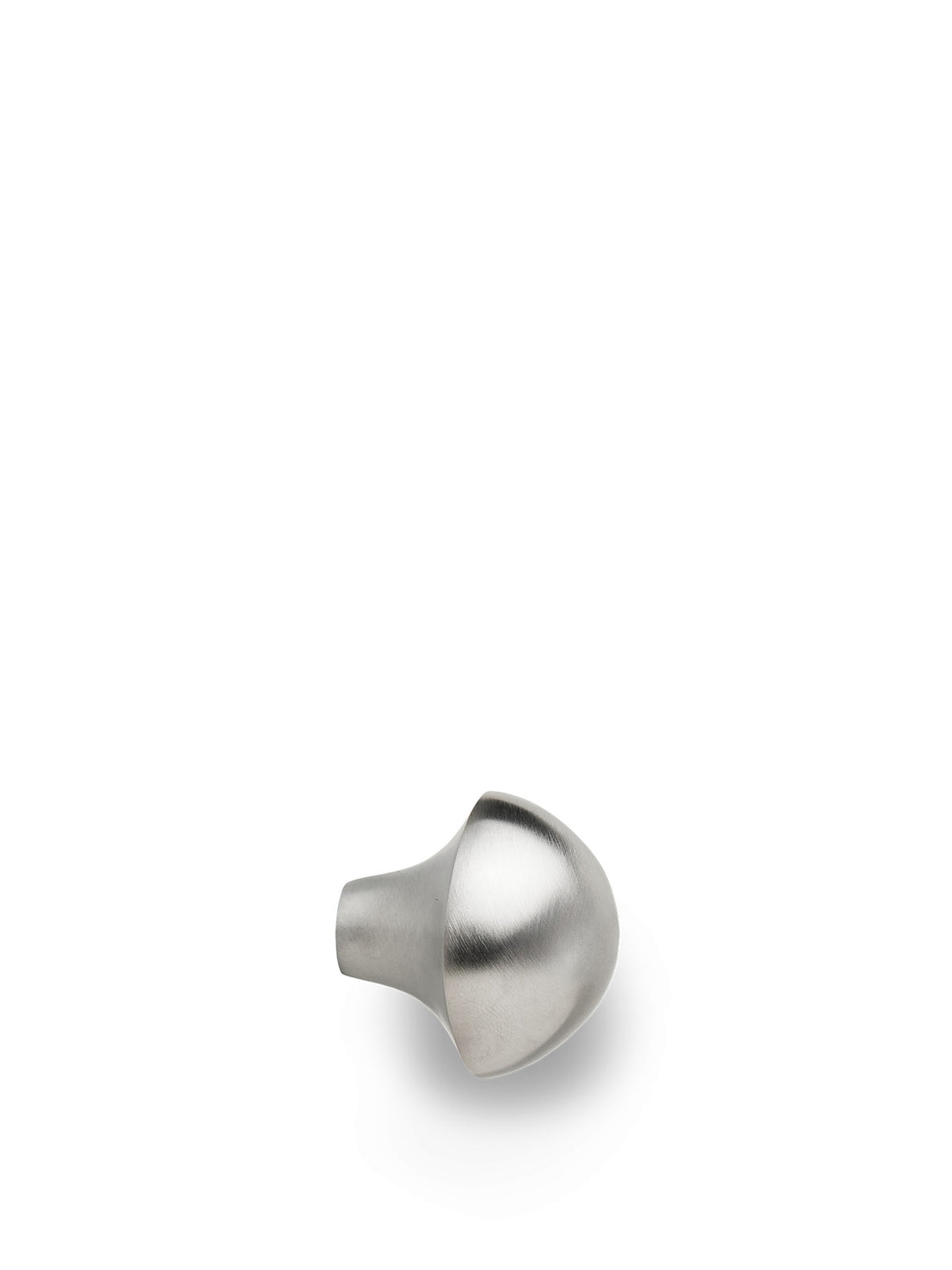 Kleiderhaken Mushroom von Ferm Living, kuppelförmiger Wandhaken aus Metall, glänzend
