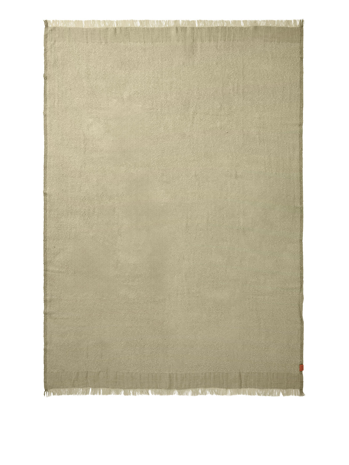 Handgewebte Wolldecke Weaver Throw Decke mit unregelmässiger Oberfläche und feinem Fransenrand