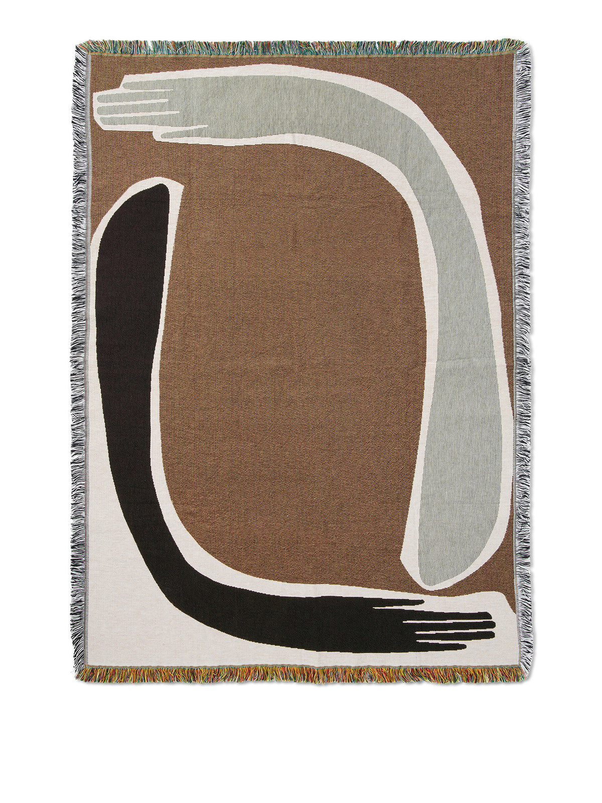 Pose Tapestry Blanket in Coffee präsentiert im Onlineshop von KAQTU Design AG. Wandteppich ist von Ferm Living