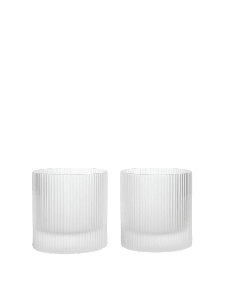 Ripple Set aus 2  Mattiert in Gefrostet präsentiert im Onlineshop von KAQTU Design AG. Kitchen ist von Ferm Living