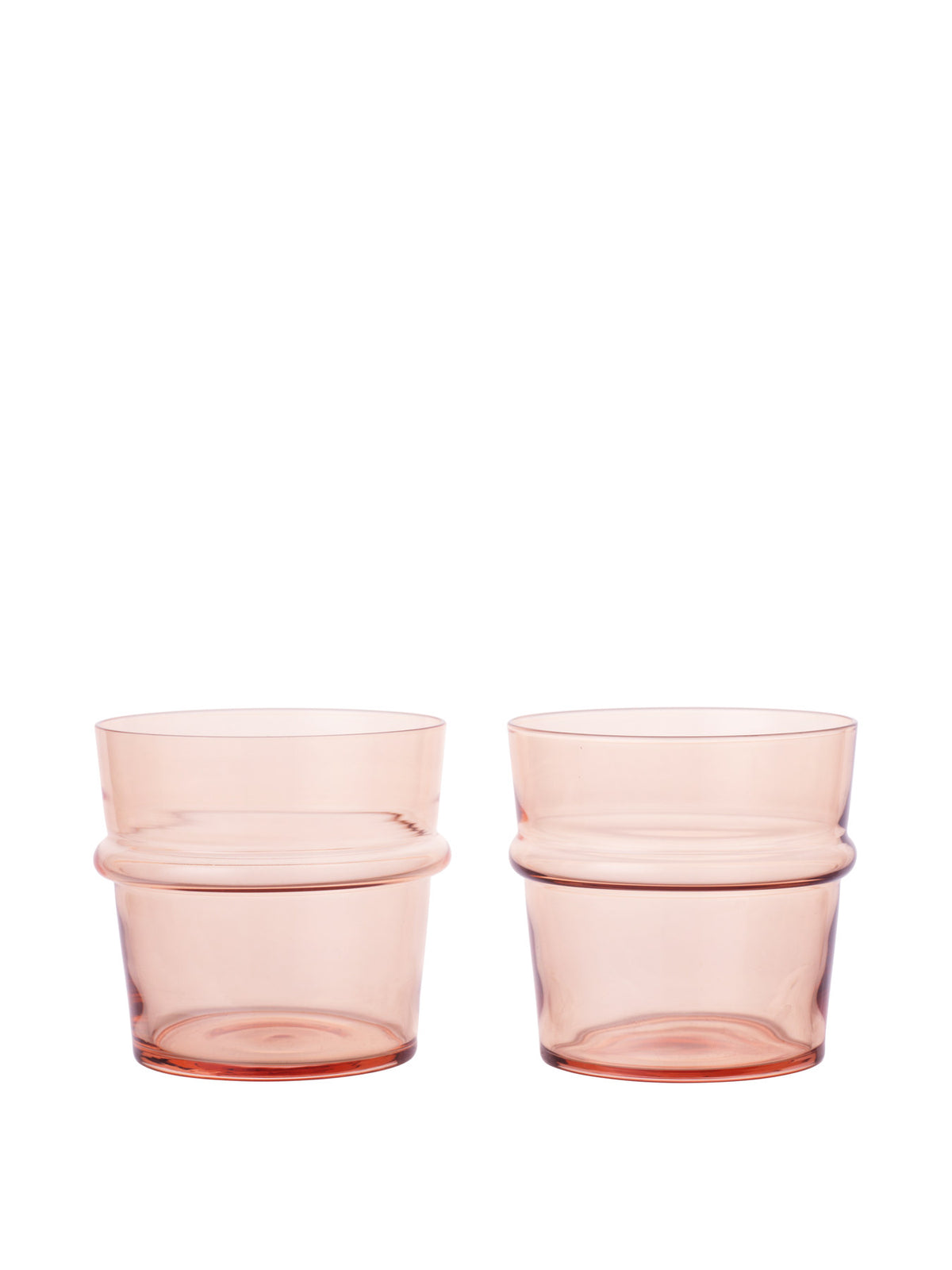 Boya Gläser Low Set aus 2 in Blush präsentiert im Onlineshop von KAQTU Design AG. Glas ist von Ferm Living