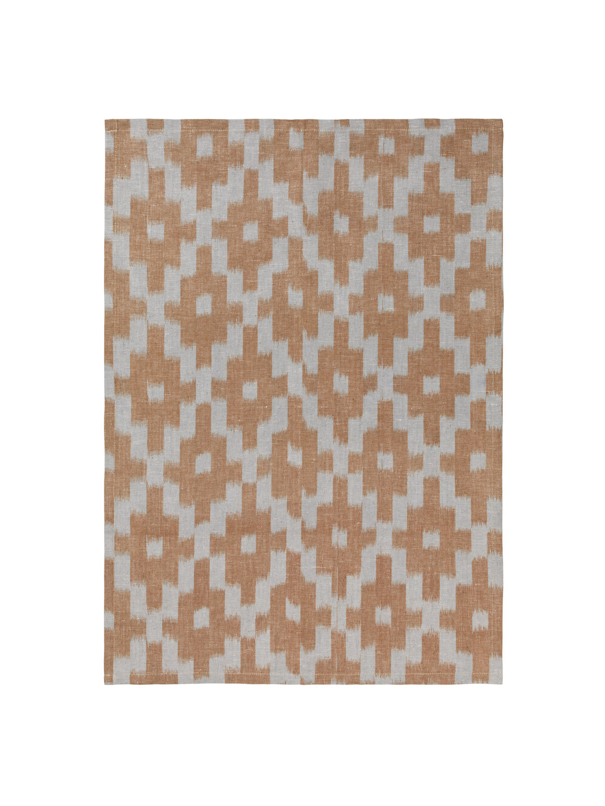 Ikat Geschirrtuch in Nebelblau/Terrakotta präsentiert im Onlineshop von KAQTU Design AG. Küchentuch ist von Ferm Living