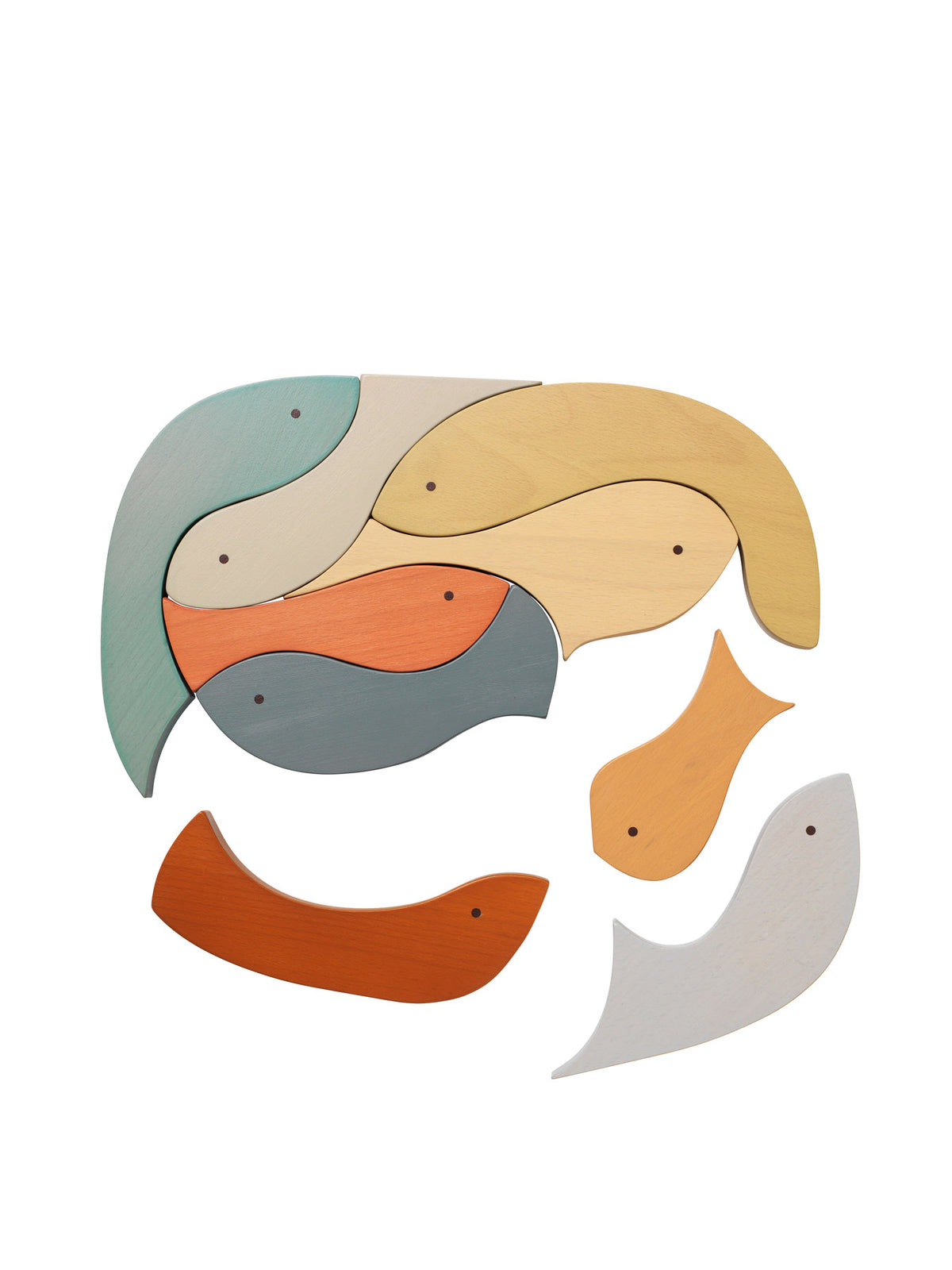 Shoal Puzzle in Multi präsentiert im Onlineshop von KAQTU Design AG. Spielzeug ist von Ferm Living