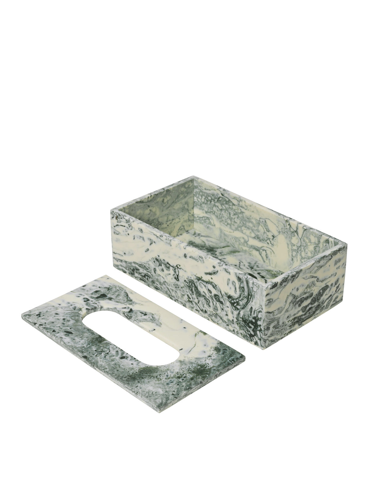 Mist Taschentuchbox in Smaragdgrün Off-weiss präsentiert im Onlineshop von KAQTU Design AG. Küchenhelfer ist von Ferm Living