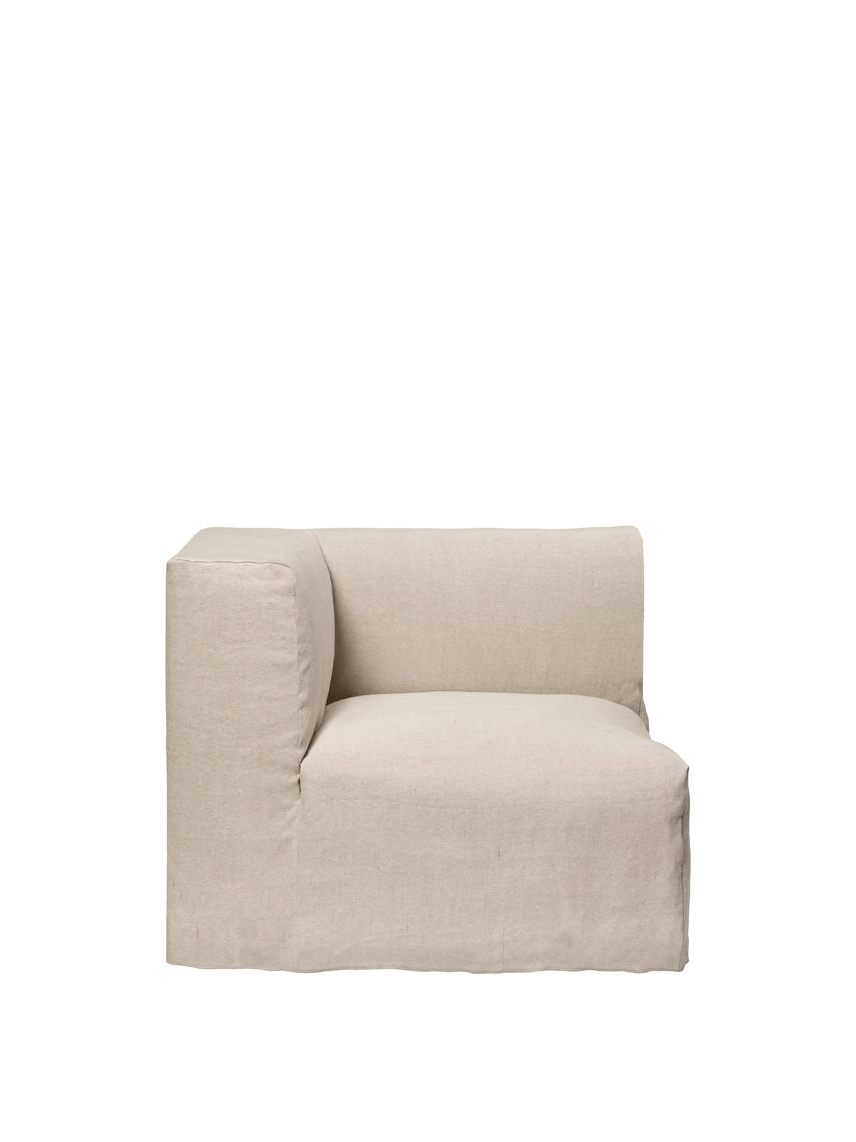 Catena Verbindungsecke, niedriges modulares Sofa mit weichen Rundungen und Absteppnähten