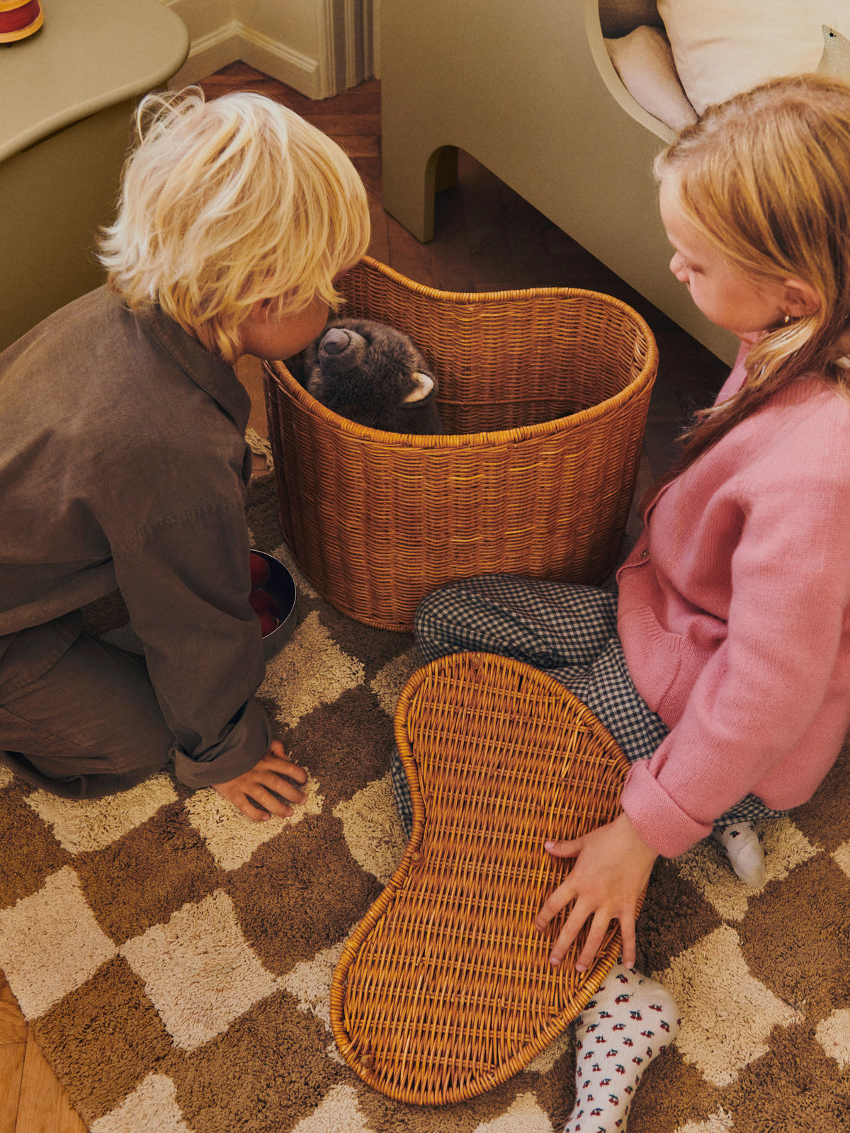 Willora Aufbewahrungsbox Set of 2 in Natural präsentiert im Onlineshop von KAQTU Design AG. Aufbewahrungskorb ist von Ferm Living