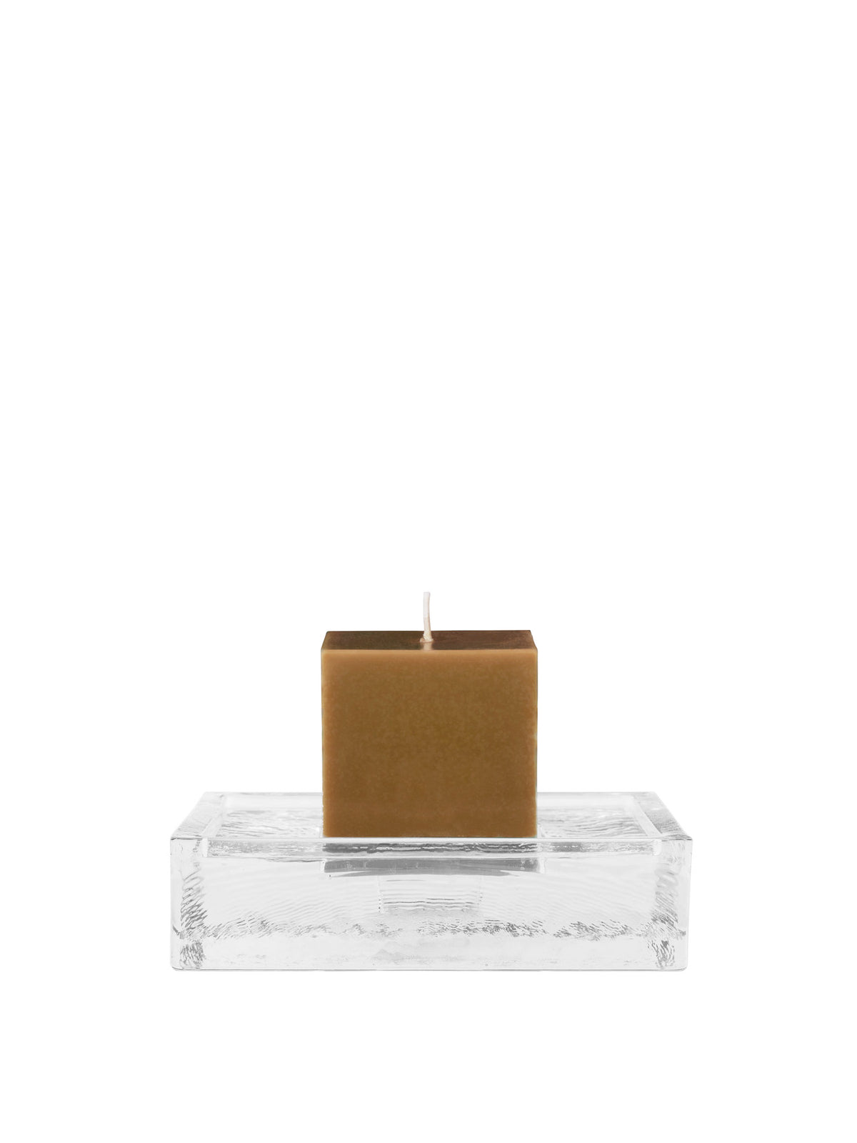 Gradia Candle Holder Square in Clear präsentiert im Onlineshop von KAQTU Design AG. Kerzenständer ist von Ferm Living