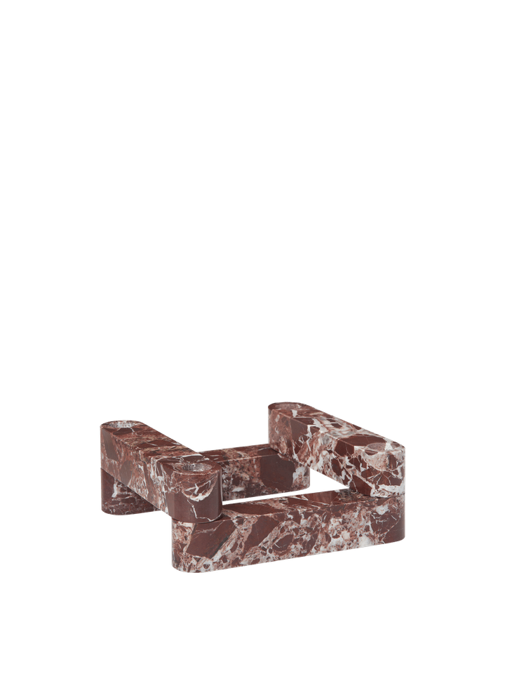 Newel Modular Kerzenhalter  Set aus 4  in Rosso Levanto präsentiert im Onlineshop von KAQTU Design AG. Object ist von Ferm Living