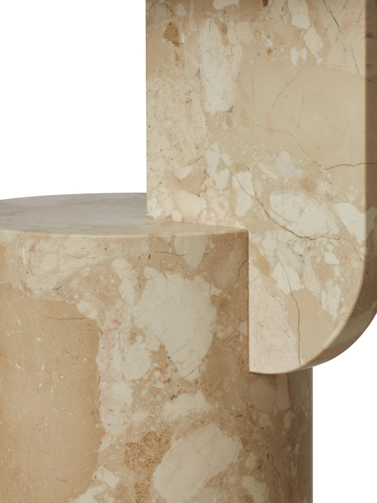 Insert Beistelltisch Stone in Sand präsentiert im Onlineshop von KAQTU Design AG. Beistelltisch ist von Ferm Living