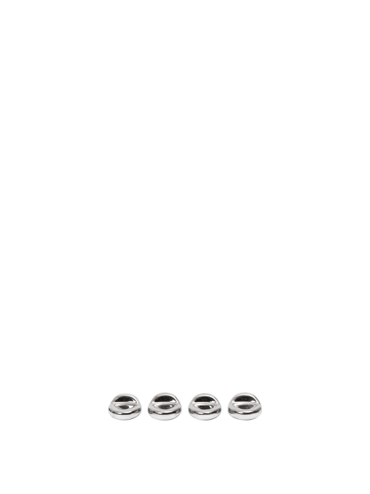 Nube Blumentopffüsse Set of 4 in Silver präsentiert im Onlineshop von KAQTU Design AG. Blumentopf Untersetzer ist von Ferm Living