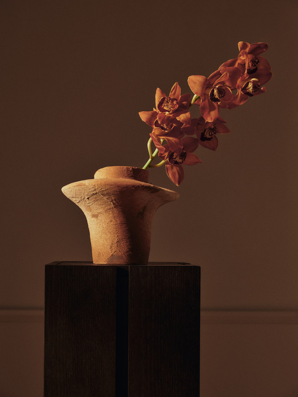 Evio Vase H22 in Burnt Umber präsentiert im Onlineshop von KAQTU Design AG. Vase ist von Ferm Living