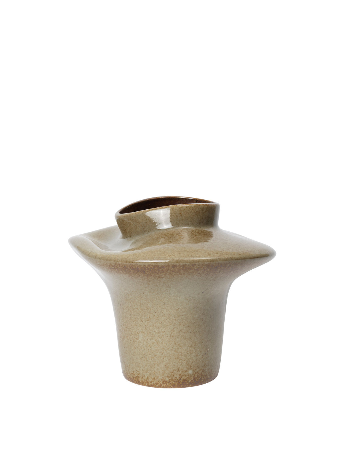 Evio Vase H22 in Elm Green präsentiert im Onlineshop von KAQTU Design AG. Vase ist von Ferm Living