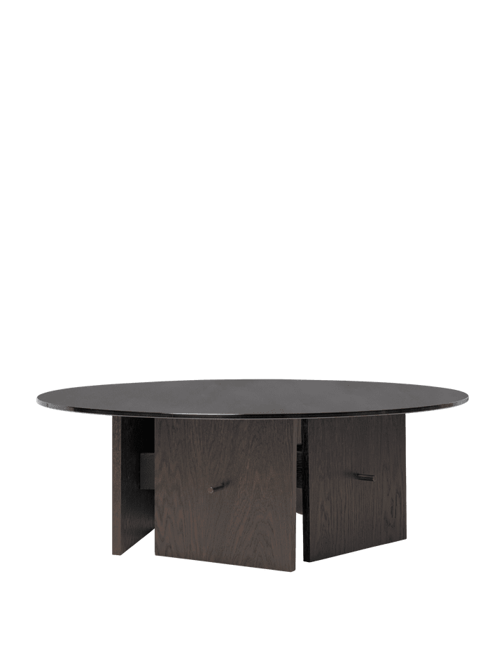 Aukko Coffee Table  in Tinted Glass/Dark Stained Oak präsentiert im Onlineshop von KAQTU Design AG. Esstisch ist von Ferm Living