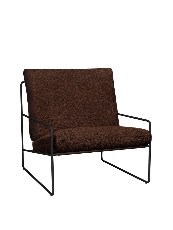 Desert 1 Sitzer Loungesofa  in Black/Chestnut präsentiert im Onlineshop von KAQTU Design AG. Lounge Sofa ist von Ferm Living