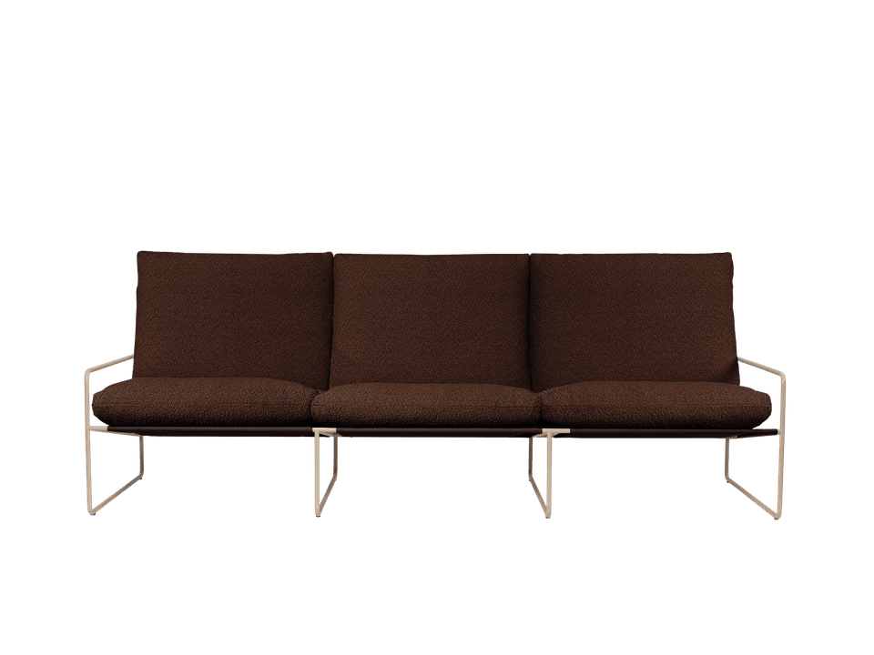 Desert 3 Sitzer Loungesofa  in Cashmere/Chestnut präsentiert im Onlineshop von KAQTU Design AG. Lounge Sofa ist von Ferm Living