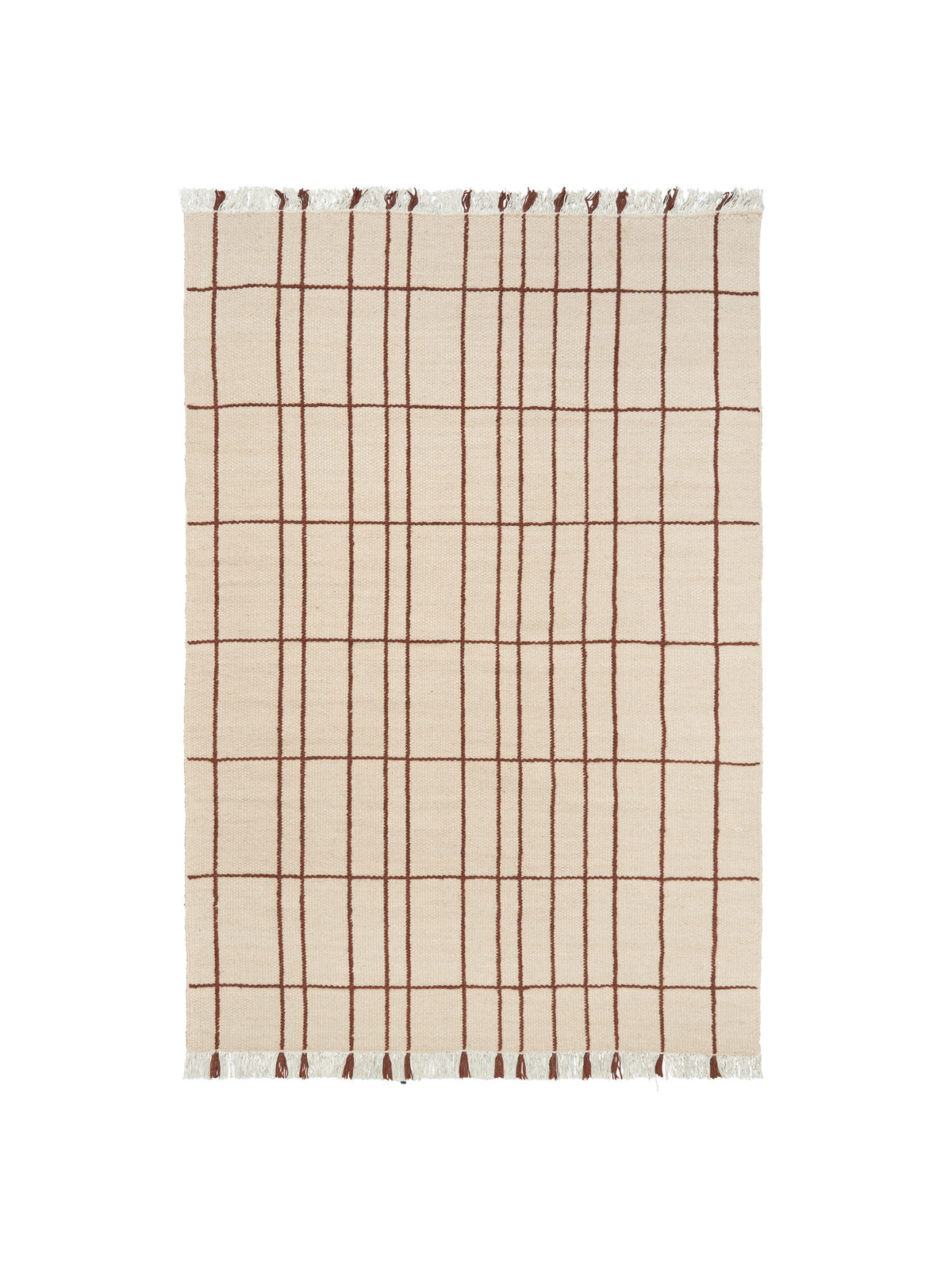 Sen Teppich 170 x 240 in Parchment/Chestnut präsentiert im Onlineshop von KAQTU Design AG. Teppich ist von Ferm Living