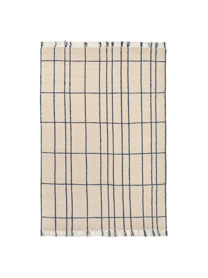 Sen Teppich 170 x 240  in Parchment/Indigo präsentiert im Onlineshop von KAQTU Design AG. Teppich ist von Ferm Living