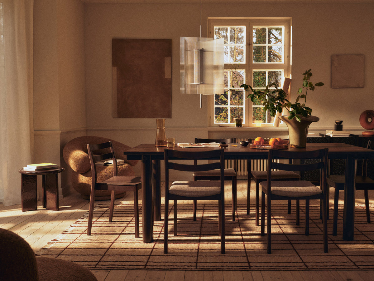 Sen Teppich 200 x 300 in Parchment/Chestnut präsentiert im Onlineshop von KAQTU Design AG. Teppich ist von Ferm Living