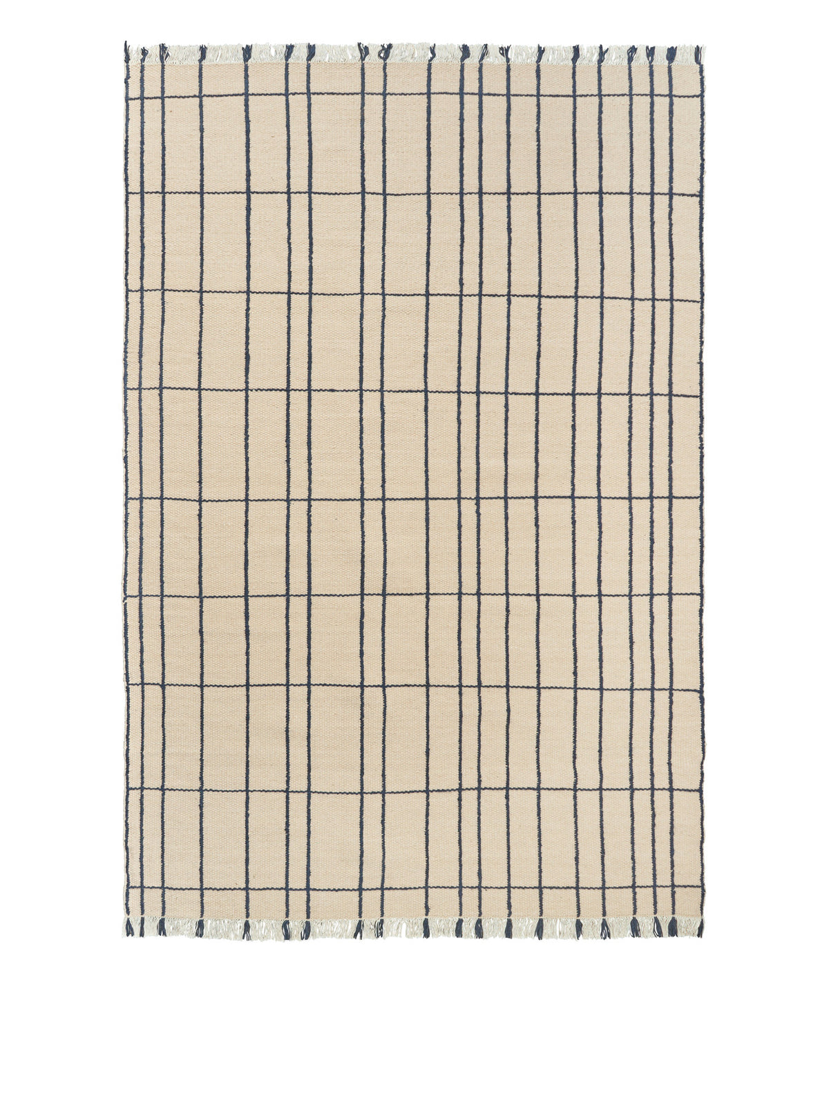 Sen Teppich 200 x 300 in Parchment/Indigo präsentiert im Onlineshop von KAQTU Design AG. Teppich ist von Ferm Living