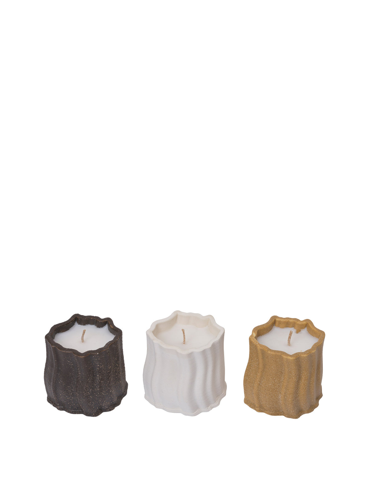 Rylith Scented Candles H6 Set of 3 in Multi präsentiert im Onlineshop von KAQTU Design AG. Kerzen ist von Ferm Living