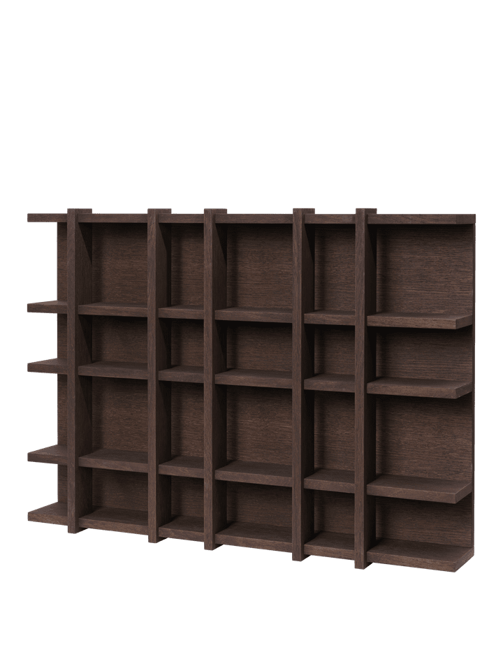 Elegantes Tilem Wandregal 6x4 von Ferm Living, ideal für stilvolle Wandgestaltung und praktische Aufbewahrung.