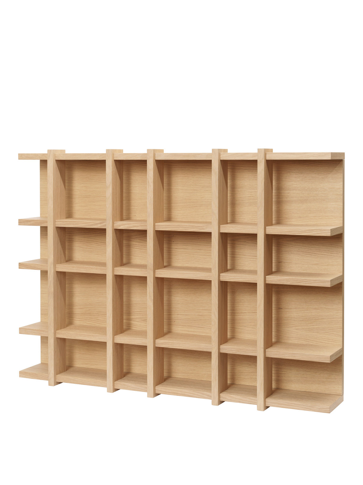 Tilem Wandregal 6x4 in Natur Eichenfurnier präsentiert im Onlineshop von KAQTU Design AG. Wandregal ist von Ferm Living