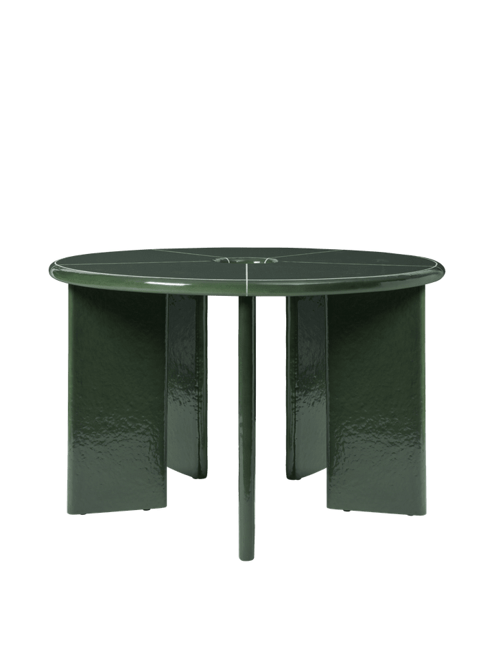 Deya Esstisch Ø120  in Dark Green präsentiert im Onlineshop von KAQTU Design AG. Esstisch ist von Ferm Living