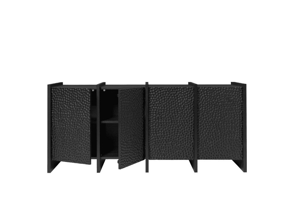 Elegantes Scarni Sideboard von Ferm Living, das durch klare Linien und hochwertige Materialien überzeugt, ideal für stilvolle Wohnräume.