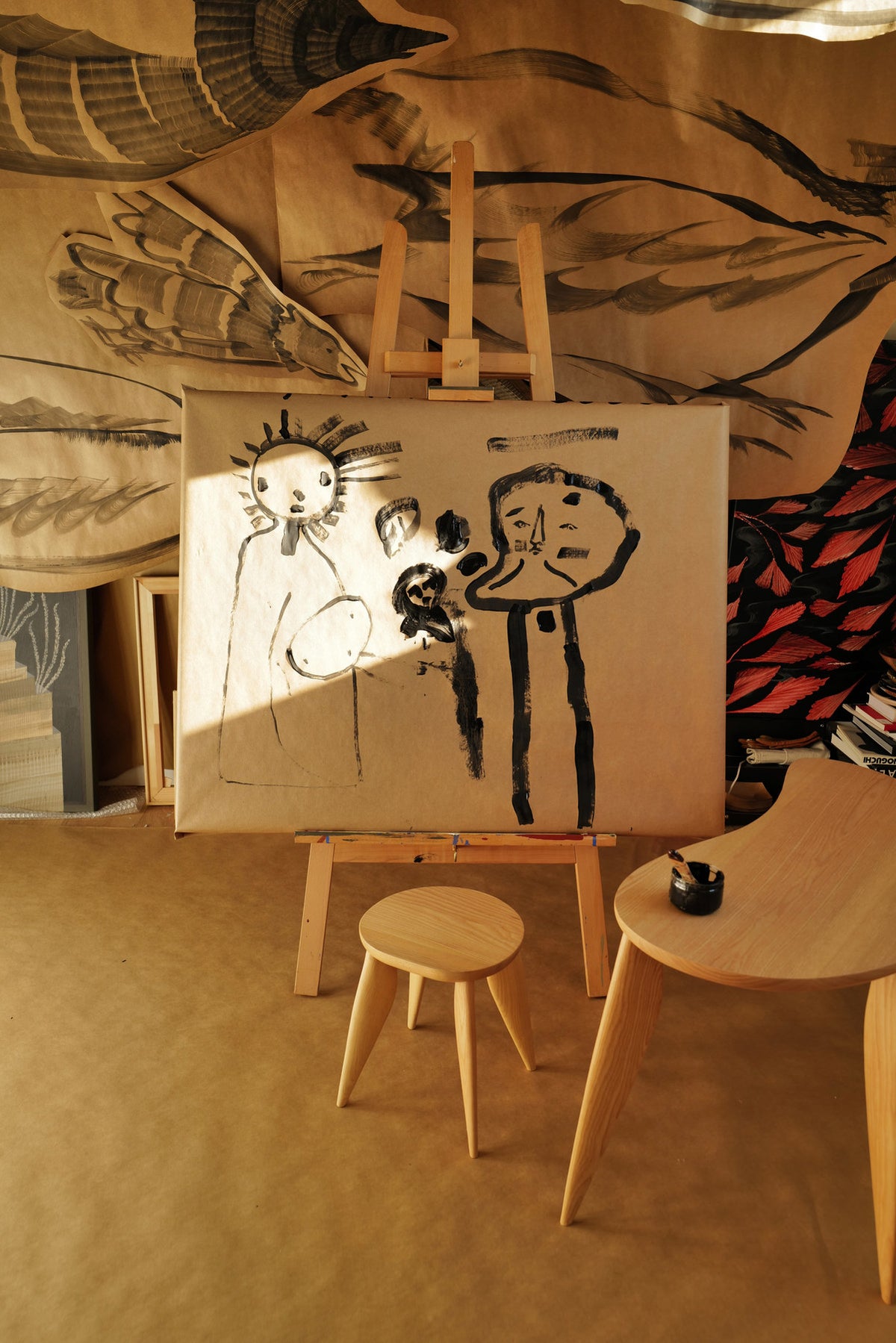 Feve Kids Schreibtisch in Natural präsentiert im Onlineshop von KAQTU Design AG. Schreibtisch ist von Ferm Living
