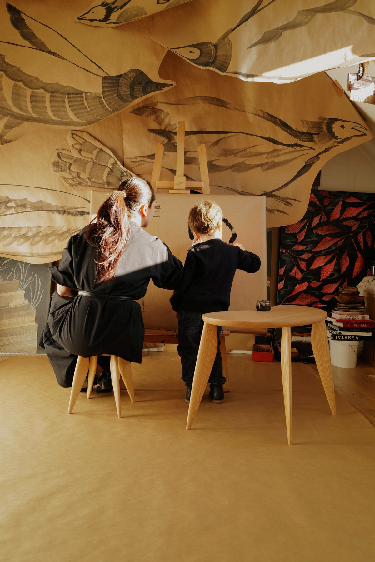 Feve Kids Hocker in Natural präsentiert im Onlineshop von KAQTU Design AG. Hocker ist von Ferm Living