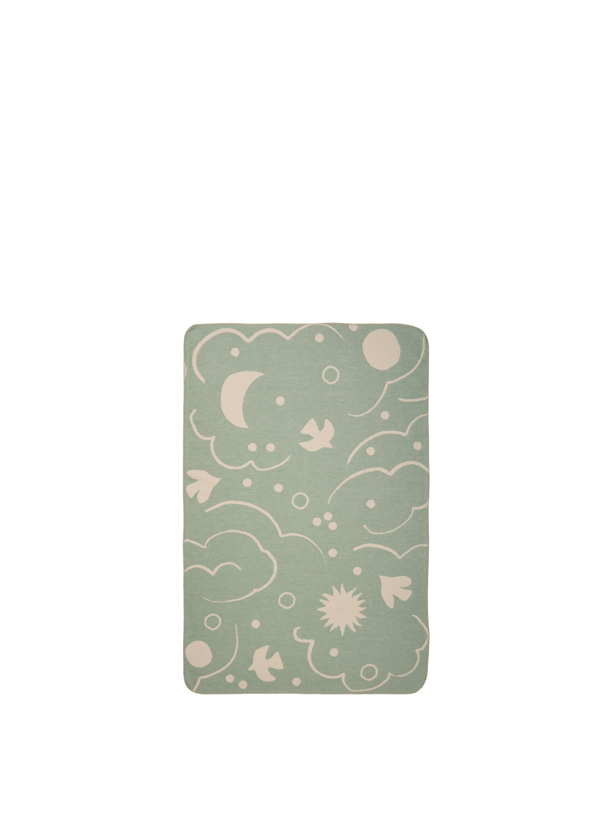 Skye Blanket Tea Green/Parchment in Tea Green/Parchment präsentiert im Onlineshop von KAQTU Design AG. Wolldecke ist von Ferm Living