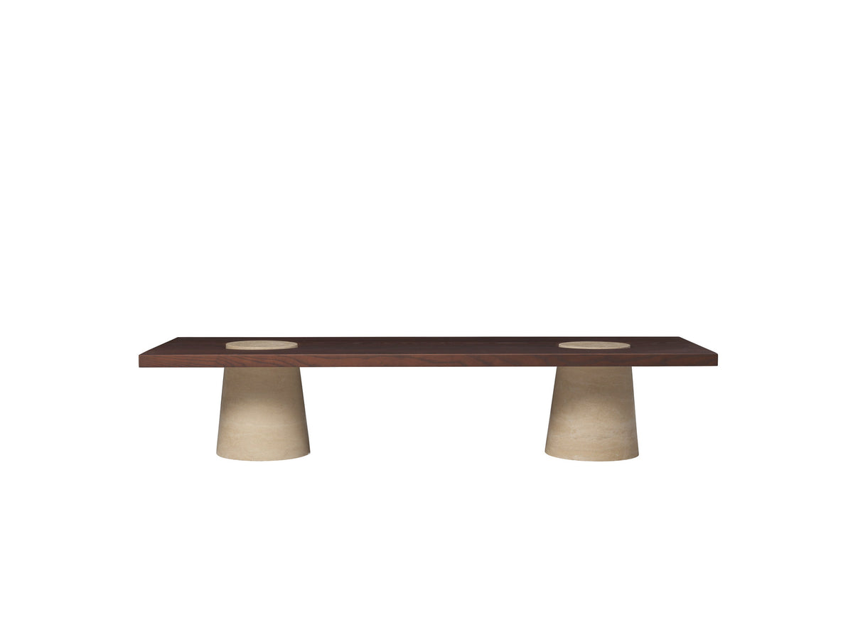 Grova Couchtisch Travertine in  präsentiert im Onlineshop von KAQTU Design AG. Couchtisch ist von Ferm Living