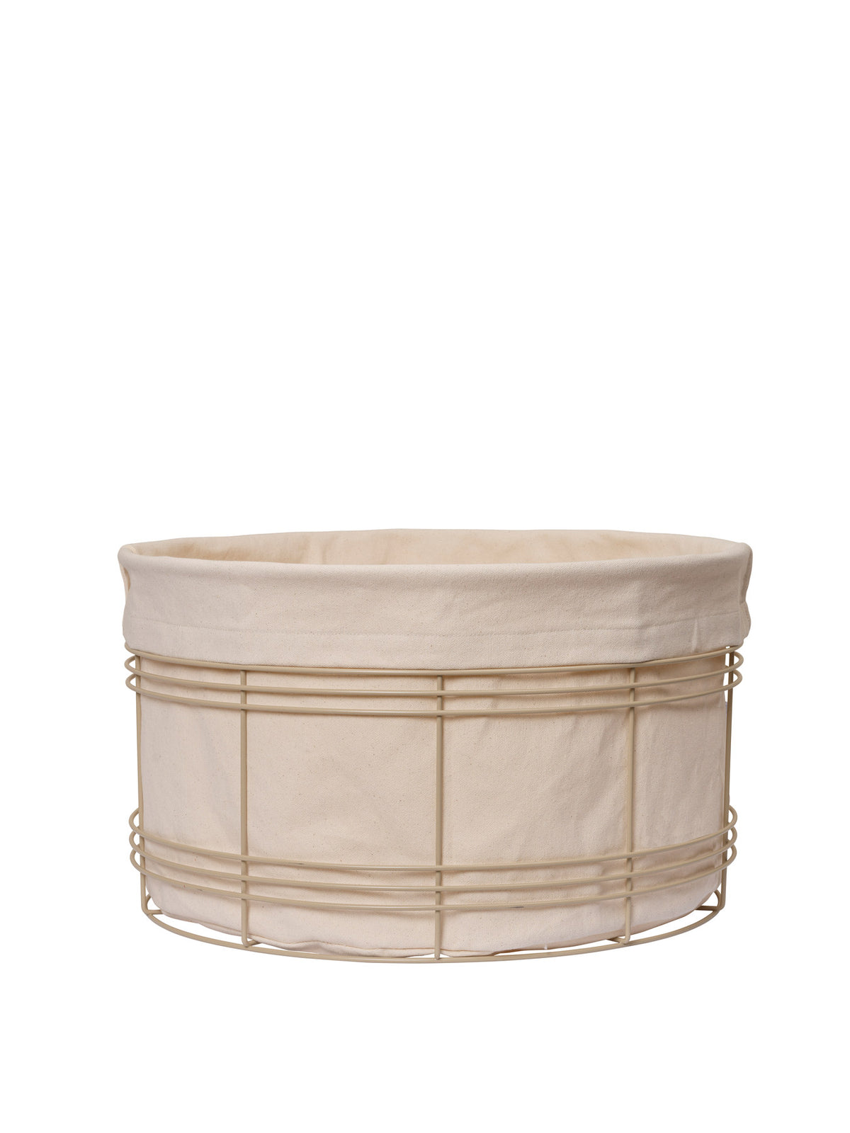 Fio Wäschekorb Low in Cashmere/Natural präsentiert im Onlineshop von KAQTU Design AG. Wäschekorb ist von Ferm Living