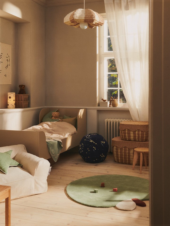 Rivan Lampenschirm Paper  in Natural/Off-white präsentiert im Onlineshop von KAQTU Design AG. Lampenschirm ist von Ferm Living