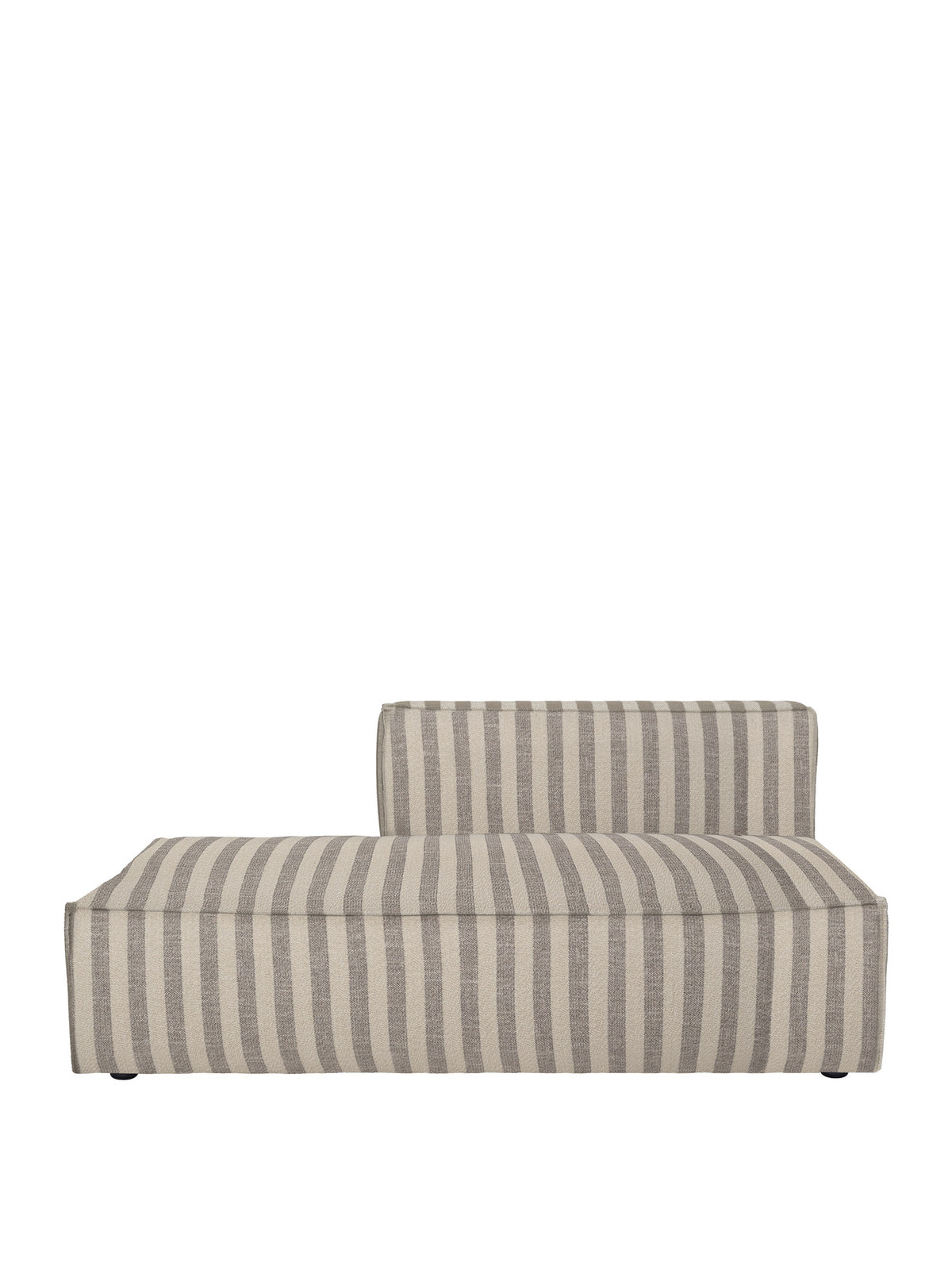 Modulares Sofa Catena Open End links, niedrig, mit weichen Rundungen und Absteppnähten