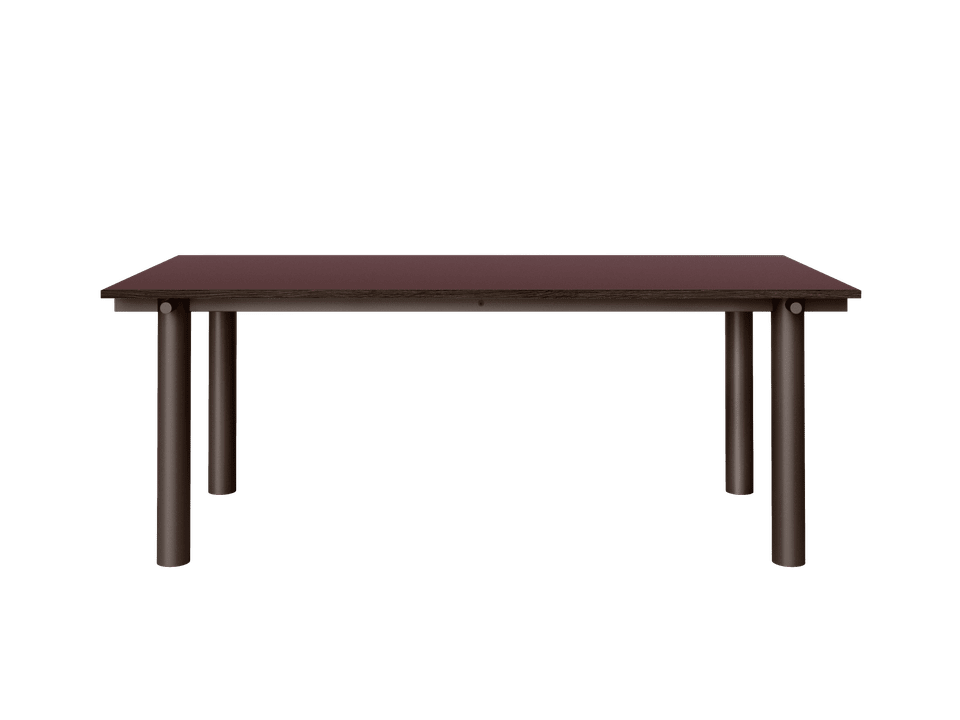 Atura Esstisch 200 x 90  in Dark Chocolate/Burgundy präsentiert im Onlineshop von KAQTU Design AG. Esstisch ist von Ferm Living