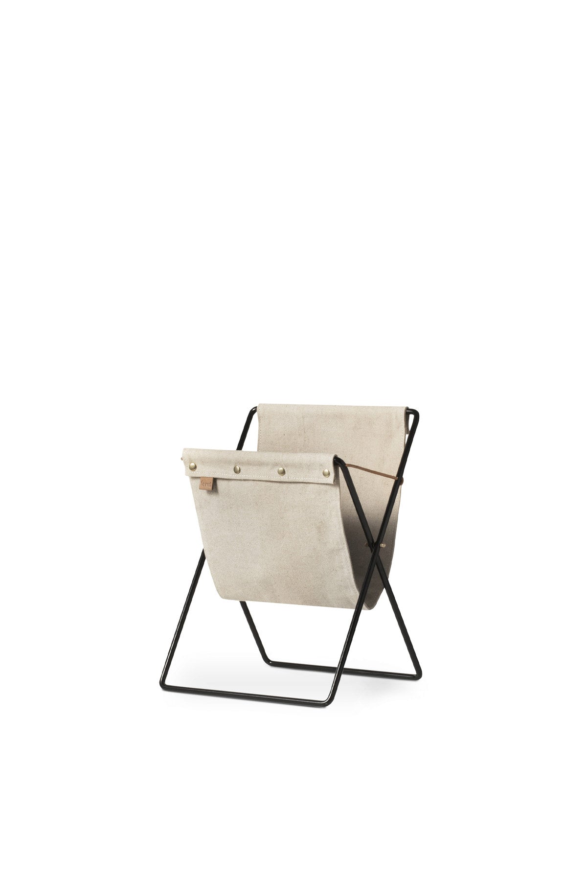 Herman Zeitschriftenständer in Schwarz präsentiert im Onlineshop von KAQTU Design AG. Zeitungshalter ist von Ferm Living