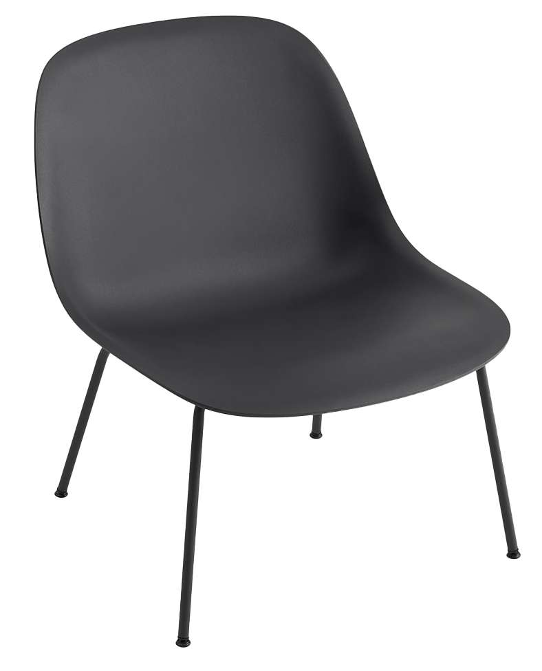 Fiber Lounge Sessel in Schwarz / Schwarz präsentiert im Onlineshop von KAQTU Design AG. Sessel ist von Muuto