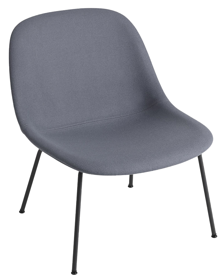 Fiber Lounge Sessel in Blau / Schwarz präsentiert im Onlineshop von KAQTU Design AG. Sessel ist von Muuto