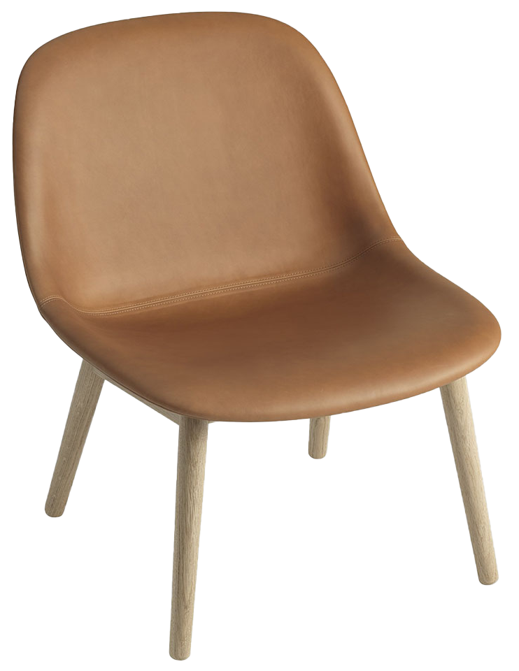 Fiber Lounge Sessel in Braun / Eiche präsentiert im Onlineshop von KAQTU Design AG. Sessel ist von Muuto