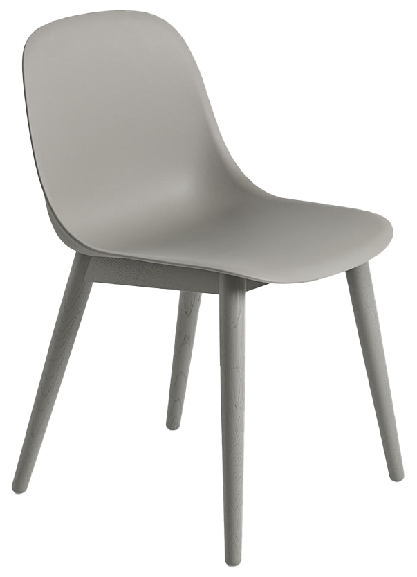 Fiber Side Stuhl in Grau präsentiert im Onlineshop von KAQTU Design AG. Stuhl ist von Muuto