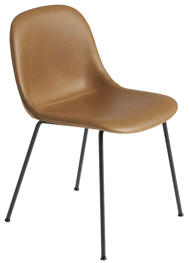 Fiber Side Stuhl in Braun / Schwarz präsentiert im Onlineshop von KAQTU Design AG. Stuhl ist von Muuto