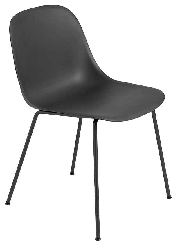 Fiber Side Stuhl in Schwarz / Schwarz präsentiert im Onlineshop von KAQTU Design AG. Stuhl ist von Muuto