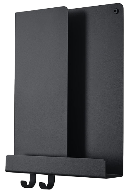 Folded Regal small in Schwarz präsentiert im Onlineshop von KAQTU Design AG. Wandregal ist von Muuto