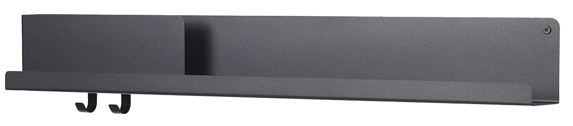 Folded Regal extra large in Schwarz präsentiert im Onlineshop von KAQTU Design AG. Wandregal ist von Muuto